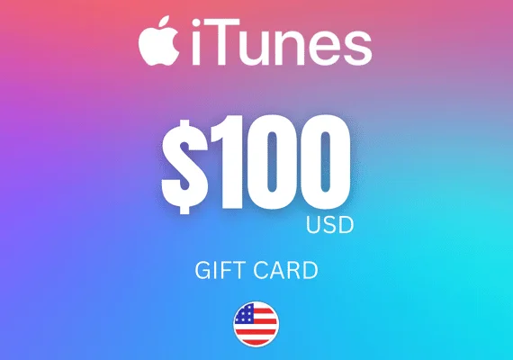 Tarjeta iTunes $100 USD para cuentas USA - entrega inmediata
