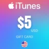 iTunes Gift Card $5 USD