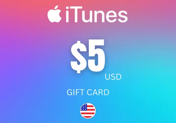Tarjeta iTunes de $5 USD USA - Apple Gift Card digital