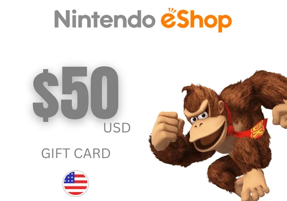 Gift Card Nintendo eShop $50 dólares USA código digital entrega inmediata