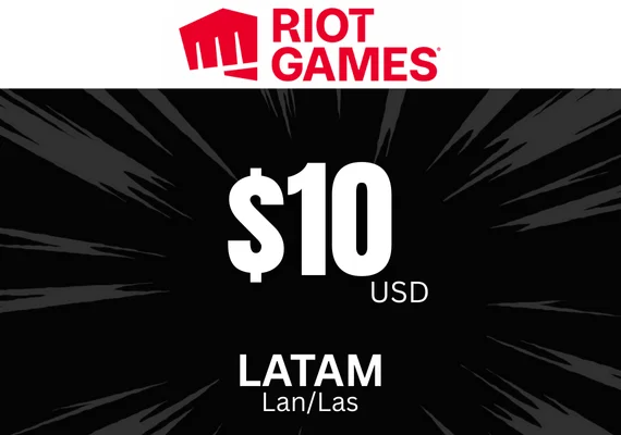 Riot Access Gift Card 10 USD LATAM - Código digital