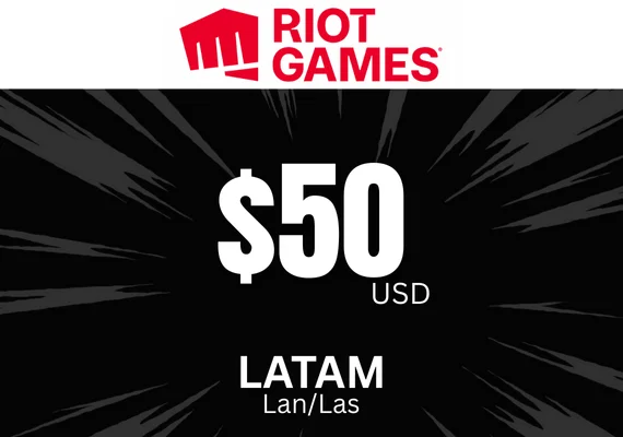 Riot Access Gift Card 50 USD LATAM - Código digital