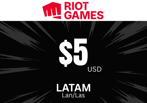 Riot Access Gift Card 5 USD LATAM - Código digital