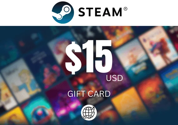 Steam Wallet Global 15 USD Chile
